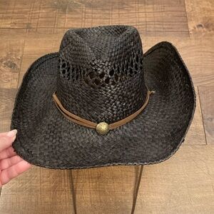 Summit Hats Cowboy Hat Western Ventilated Straw Boho Festival Unisex Size S/M